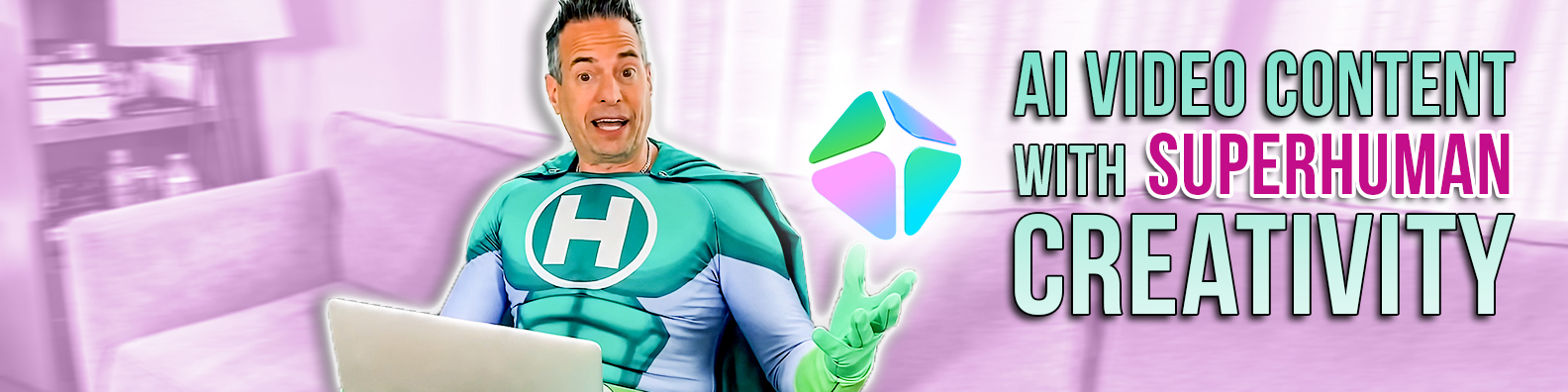 AI Video Content with Superhuman Creativity, Mark Itskowitch as Super-Human with HeyGen